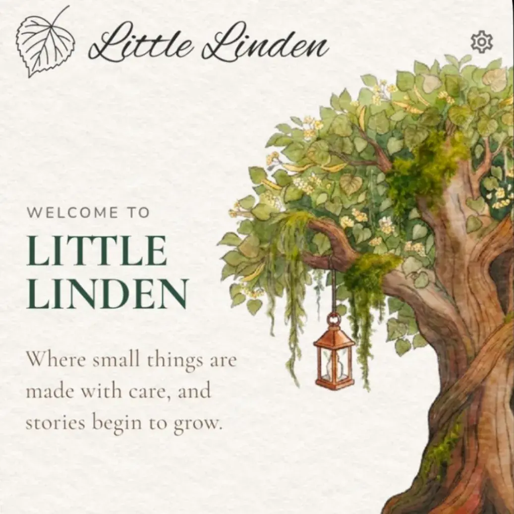Little Linden — the welcome screen with its illustrated linden tree